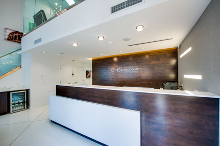 View of the front desk